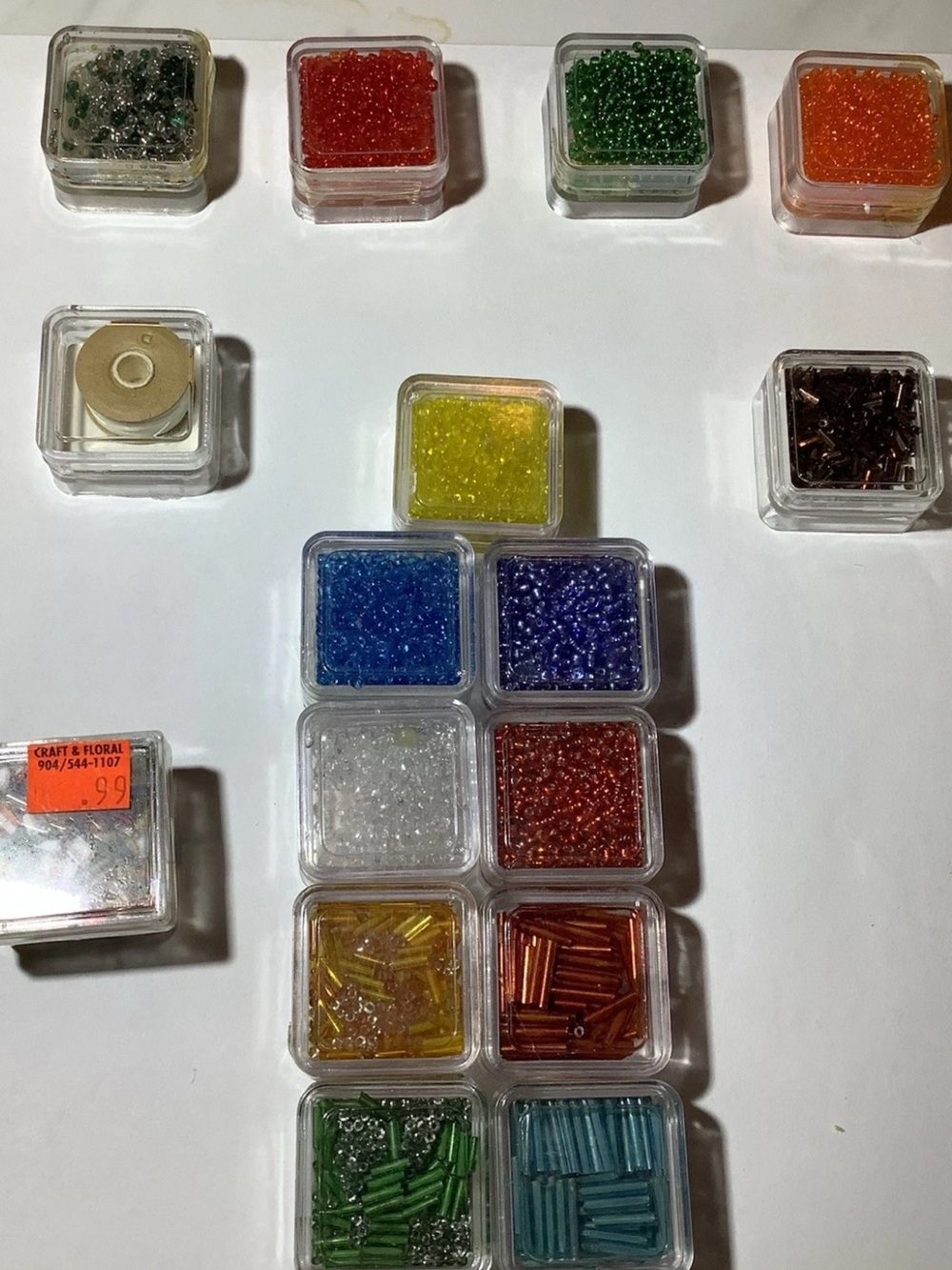 LOT VTG Seed & Bugle Beads Glass Wang's 9~Venezuela, 4~Taiwan, 1~Japan, 1 Nymo - Picture 4 of 9